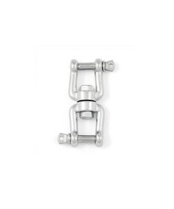 Girella a 2 forcelle 6 mm. in acciaio Inox A4 - AISI 316