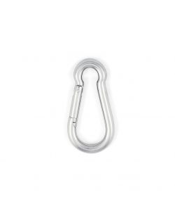 Moschettone pompiere 4 x 40 mm. in acciaio Inox A4 - AISI 316 - 2 pz.