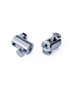 Morsetto serracavi 4,5 mm. in ferro zincato 2 viti laterali 4 pz.