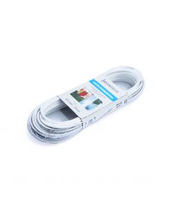 Cavo stendibiancheria Diam. 4 mm. in acciaio ottonato rivestito PVC bianco 20 mt.
