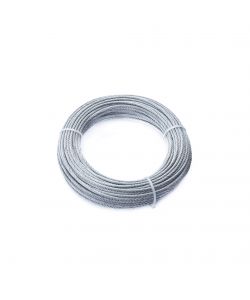 Fune 42 fili Diam. 3 mm. in acciaio zincato 25 mt.