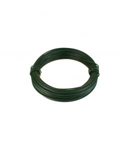 Filo di ferro zincato rivestito PVC verde Diam. 2,0 mm. 50 mt.