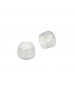 Puntali tondi PVC trasparente 12 - 14 mm. - 8 pz.