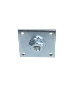 Piastrina con dado saldato 50 x 50 spessore 3 - dado M10