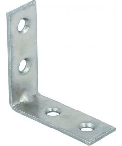 Mobila Lastrine di Giunzione Angolo Acciaio Zincato Bianco 30x30 mm 4 pz