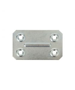 Piastrina di giunzione in acciaio zincato 40 x 67 mm.