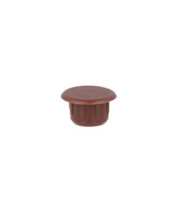 Copriforo in plastica marrone 10 mm. 20 pz.
