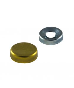 Borchie coprivite bombate in ottone lucido 16 mm