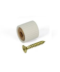 Reggicristalli con vite TPS 3 x 16 in gomma bianca 8 pz