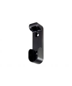 Supporti laterali per tubo ovale in zama nera 2 pz