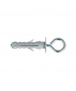 Tasselli in nylon Diam. 9 x 40 con occhiolo chiuso 6 pz.