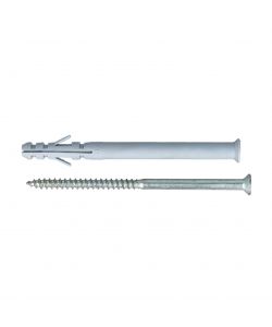 Tasselli in nylon prolungati Diam. 6 x 60 con vite TPS - 10 pz.