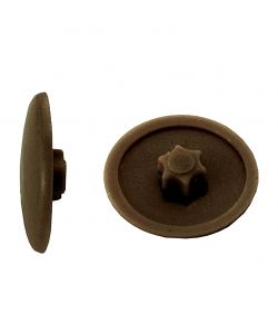 Cappucci coprivite per viti Torx, marroni, 50 pz.