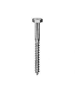 Tirafondi DIN 571 Inox A2 - 6 x 40 - 6 pz.