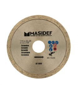 Disco da taglio 115X2,0mm diamantato con corona a lama continua per ceramica