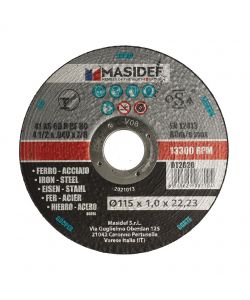 Disco taglio D.115x1,0mm acciaio ferro set 5pz