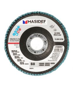 Disco abrasivo lamellare D.115x13mm gr 60 univ