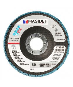 Disco abrasivo lamellare D.115x13mm gr 80 univ