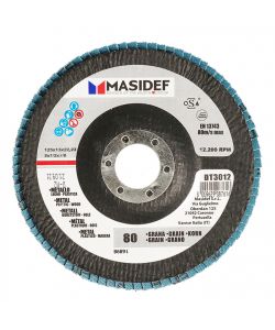 Disco abrasivo lamellare D.125x13mm gr 80 univ
