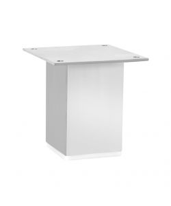 Piede Quadro Fisso Attacco con Piastra, L. 50 - H. 100 mm. Grigio
