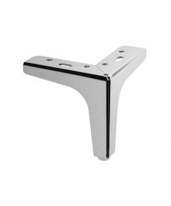 Piede Fisso DESIGN Moderno in Acciaio Cromato Lucido H. 100 mm.