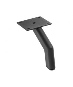 Piede Fisso DESIGN Moderno in Acciaio Nero Goffrato/Satinato h. 120 mm.