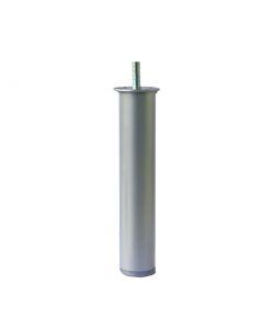 Piede tondo in metallo per rete letto 40 - H. 200 mm. Grigio