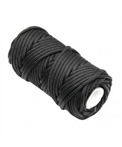 STANDERS Corda polipropilene 3 mm nera 50 m per campeggio resistente
