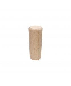 Piede Tondo in Legno Grezzo 40 mm Diametro 100 mm Fissaggio Avvitamento