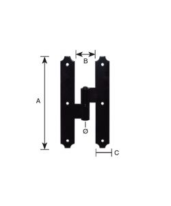 Cantonale Centrale Nero L.180 D 12 Dx