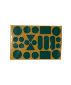 Feltrini adesivi assortiti - verde - 20 pz.