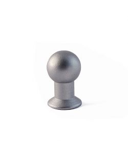 Pomolo in ottone - 14 mm. - laccato bianco