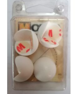 Paraspigoli bianchi con biadesivo 4pz