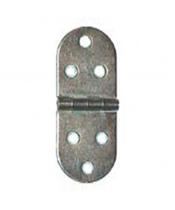 Cerniere a biscotto zincate in acciaio 80x30 mm 4pz