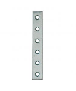 Lastrine diritte in acciaio zincato bianco 40x15 mm pz 4