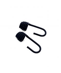Ganci in metallo ricambio per elastici Diam. 10 mm. 2 pz.
