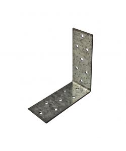 Giunto ad angolo forato zincato 80x140x40 mm spessore 3 mm