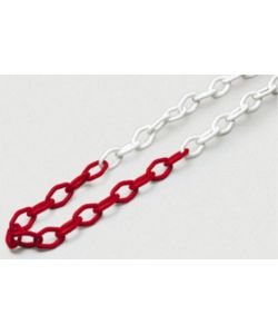 Catena segnaletica - bianco/rosso - 5 mt.
