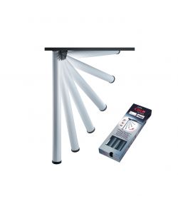 Kit gambe pieghevoli 'Click' 50 - H.705 mm. alluminio millerighe