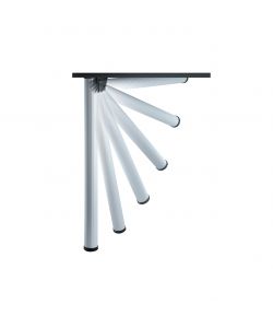 Gamba 'Click' alluminio millerighe 50 - H.705 mm. alluminio millerighe