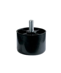 Piede in plastica serie diam 60 - H.60 mm - nero