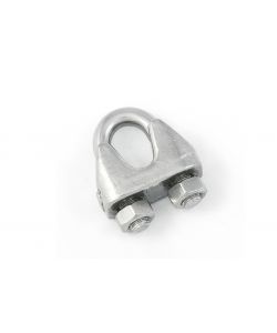 Morsetto per funi  6 mm. in acciaio Inox A4 - AISI 316 - 2 pz.