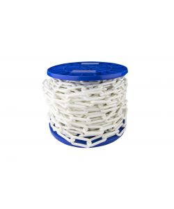 Catena in plastica  6 mm. bianco