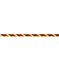 Corda in polipropilene diam 6 mm nero rosso giallo vendita al metro