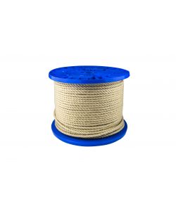 Corda in polipropilene color canapa  6 mm.