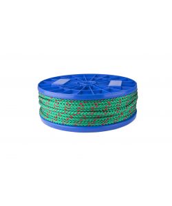 Corda in polipropilene  6 mm. verde-rosso