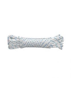 Corda in poliestere bianco blu diam 4 mm x 20 mt