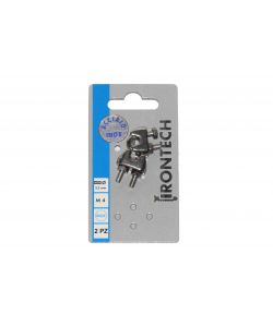Morsetto per funi  4 mm. in acciaio Inox A4 - AISI 316 - 2 pz.