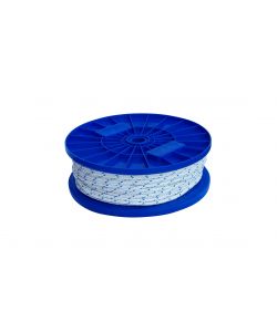 Corda in poliestere per uso nautico  5 mm. bianco/blu
