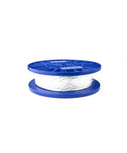 Corda in poliestere  5 mm. bianco con segnalino verde